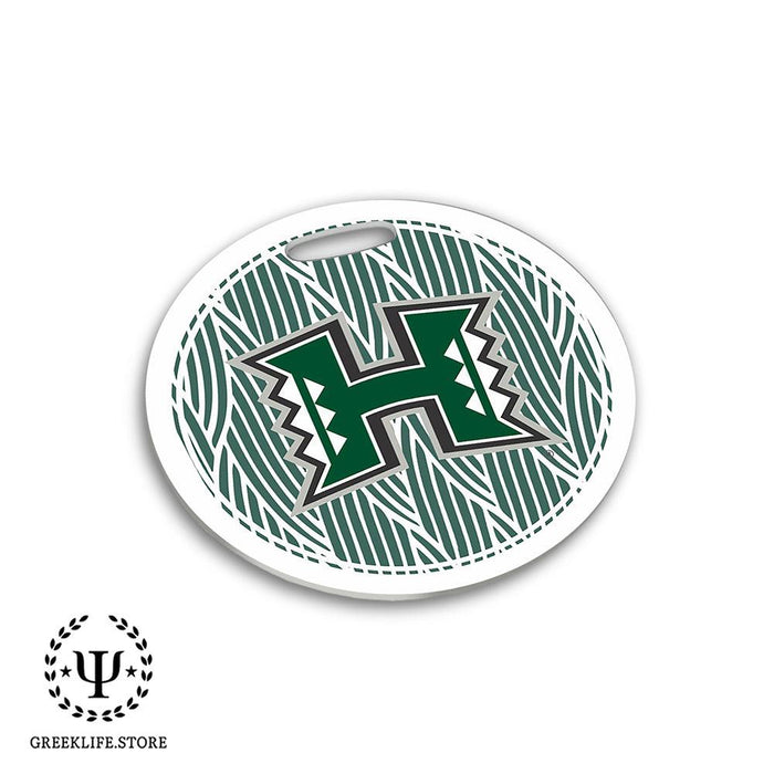 University of Hawaii MANOA Luggage Bag Tag (round)