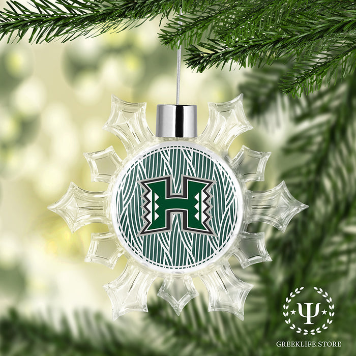 University of Hawaii MANOA Christmas Ornament - Snowflake