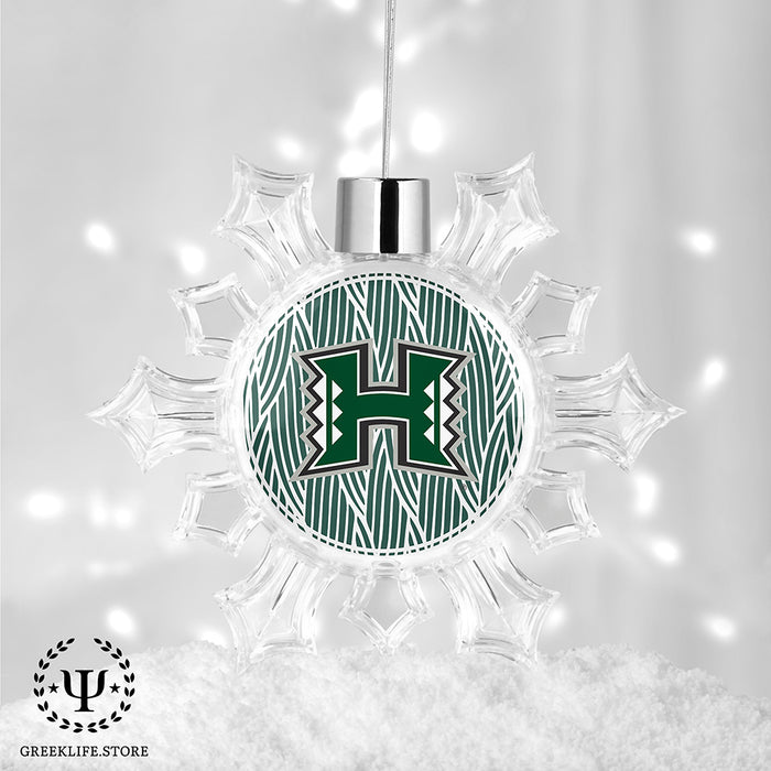 University of Hawaii MANOA Christmas Ornament - Snowflake