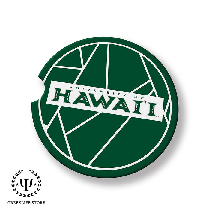 University of Hawaii MANOA Car Cup Holder Coaster (Set of 2)