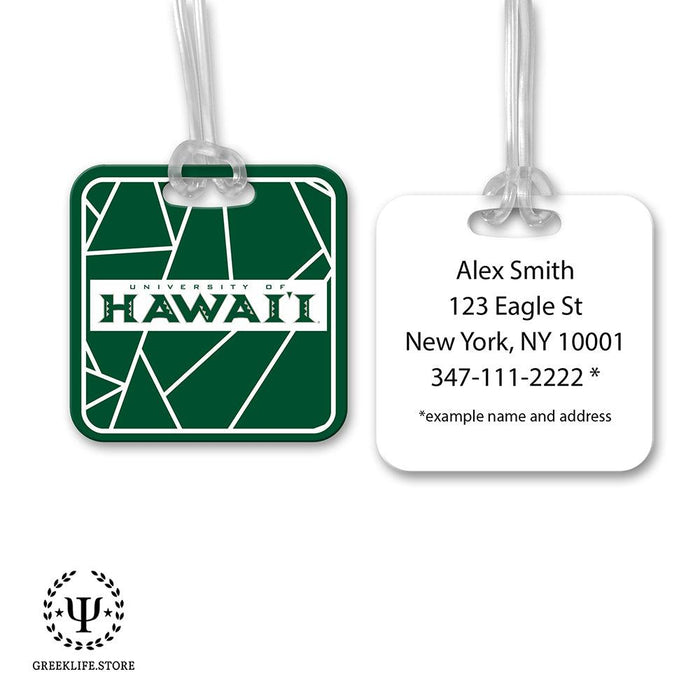 University of Hawaii MANOA Luggage Bag Tag (square)