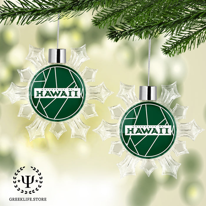 University of Hawaii MANOA Christmas Ornament - Snowflake