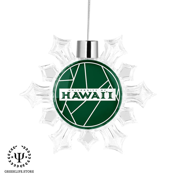 University of Hawaii MANOA Christmas Ornament - Snowflake