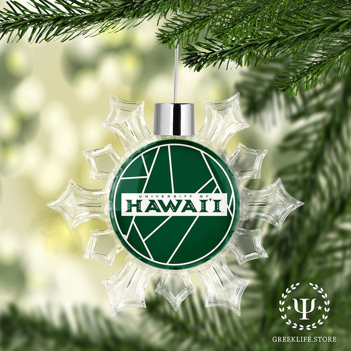 University of Hawaii MANOA Christmas Ornament - Snowflake