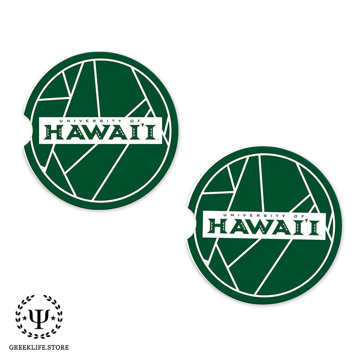 University of Hawaii MANOA Car Cup Holder Coaster (Set of 2)