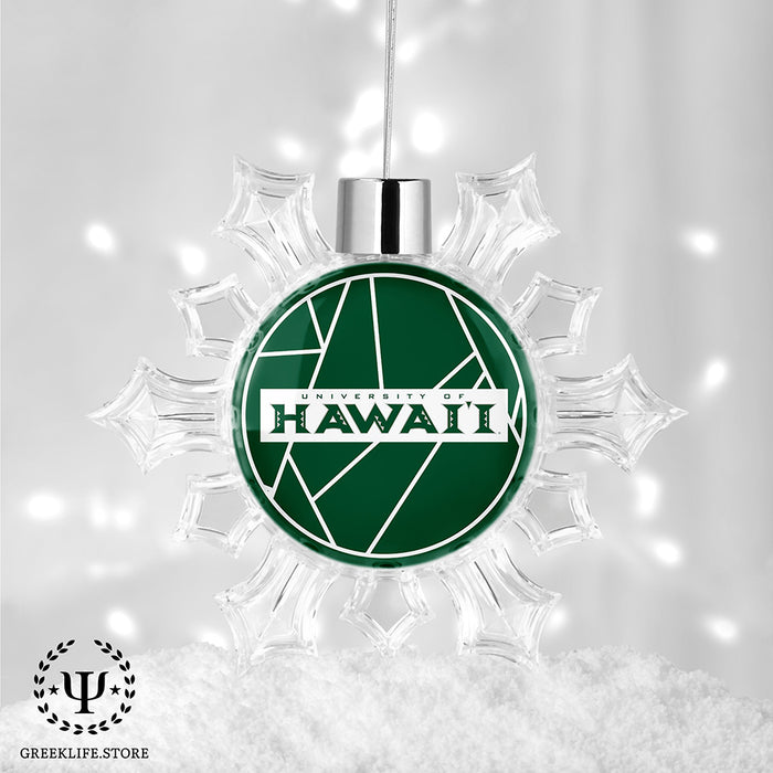 University of Hawaii MANOA Christmas Ornament - Snowflake