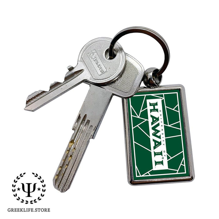 University of Hawaii MANOA Keychain Rectangular