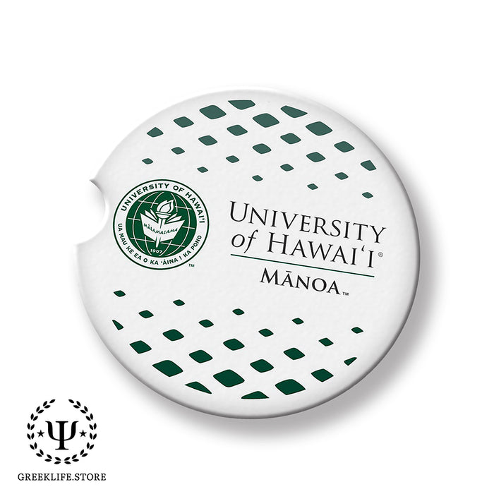 University of Hawaii MANOA Car Cup Holder Coaster (Set of 2)