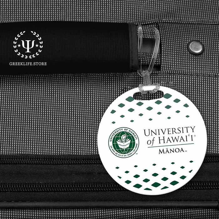 University of Hawaii MANOA Luggage Bag Tag (round)