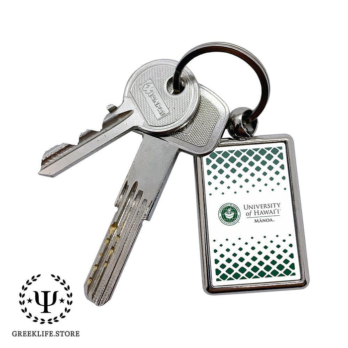 University of Hawaii MANOA Keychain Rectangular