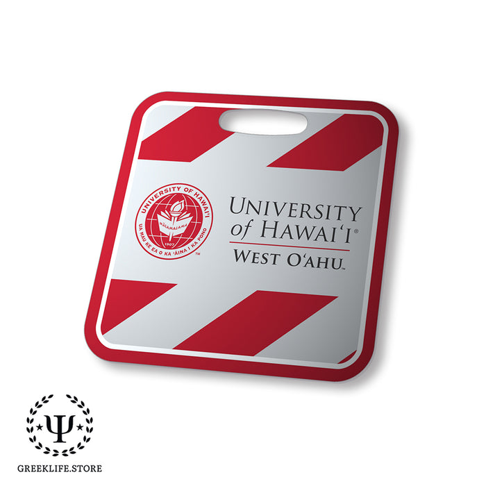 University of Hawaii WEST O'AHU Luggage Bag Tag (square)