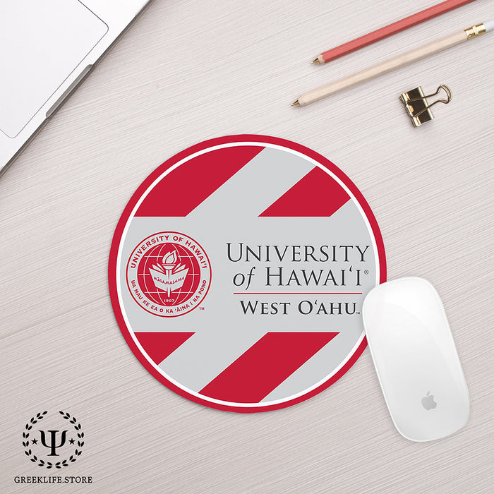 University of Hawaii WEST O'AHU Mouse Pad Round