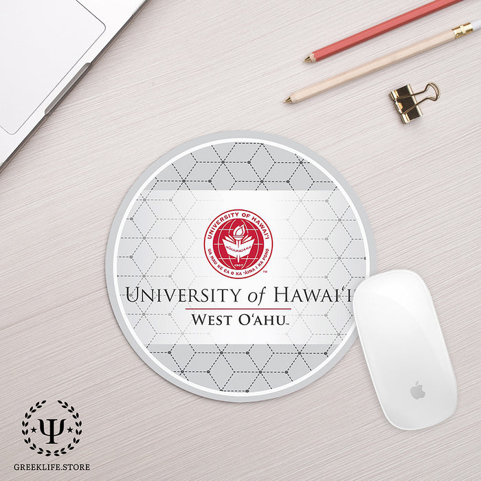 University of Hawaii WEST O'AHU Mouse Pad Round