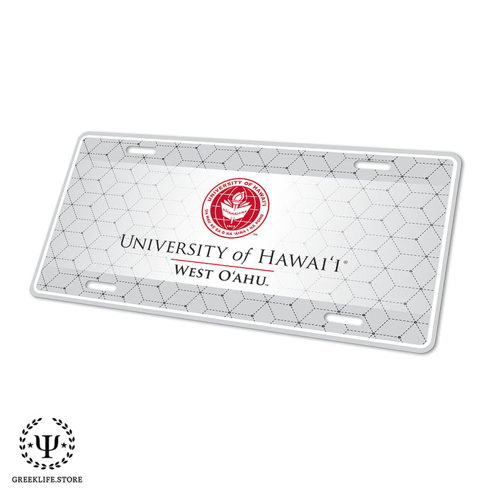 University of Hawaii WEST O'AHU Decorative License Plate