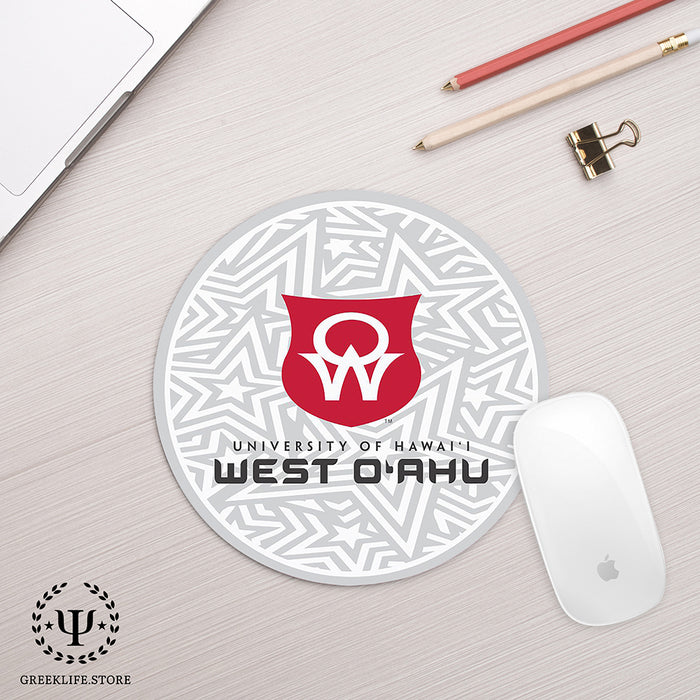 University of Hawaii WEST O'AHU Mouse Pad Round