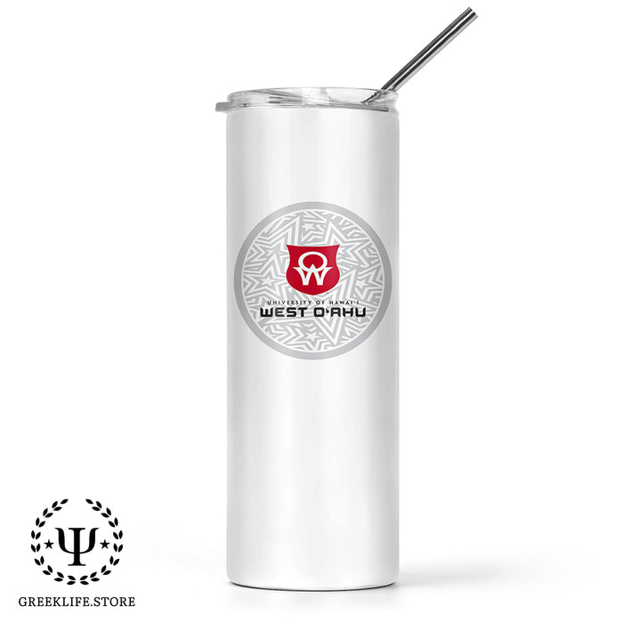 University of Hawaii WEST O'AHU Stainless Steel Skinny Tumbler 20 OZ