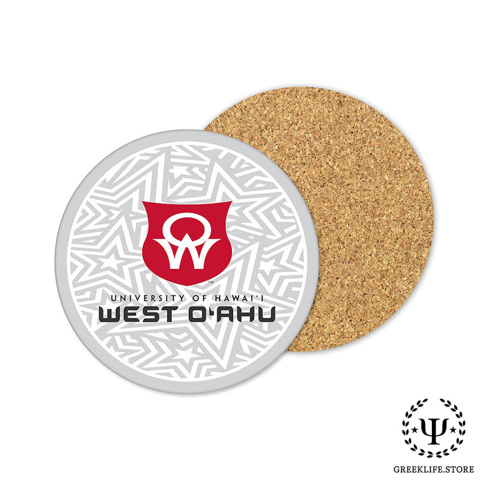 University of Hawaii WEST O'AHU Beverage coaster round (Set of 4)