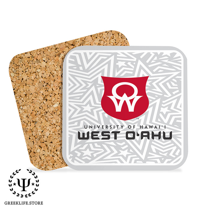 University of Hawaii WEST O'AHU Beverage Coasters Square (Set of 4)