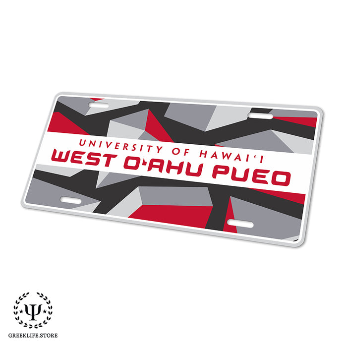 University of Hawaii WEST O'AHU Decorative License Plate