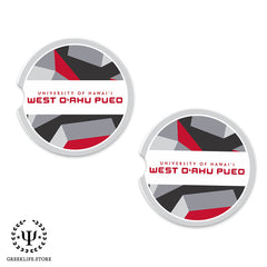 University of Hawaii WEST O'AHU Car Cup Holder Coaster (Set of 2)