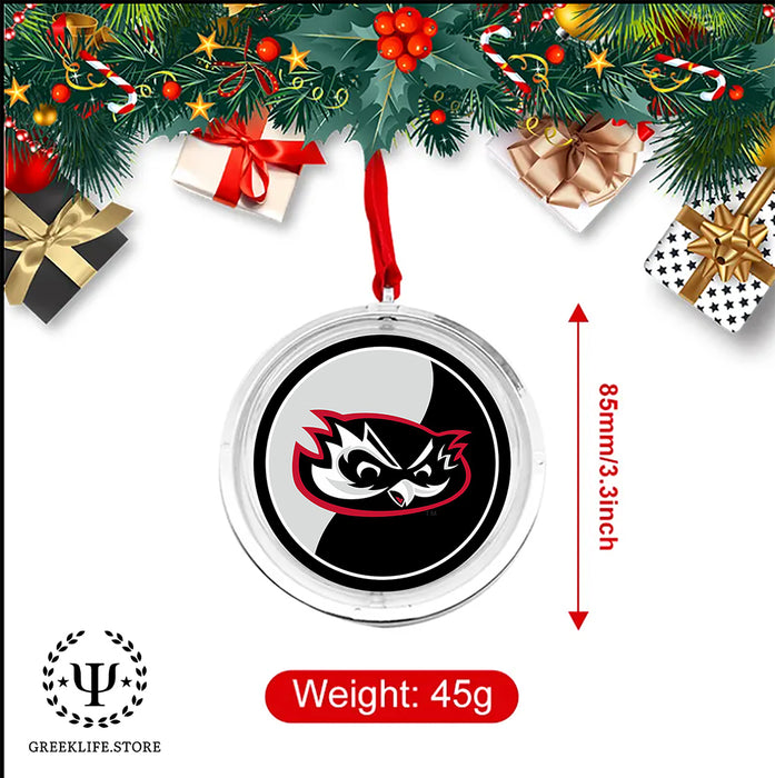 University of Hawaii WEST O'AHU Christmas Reversible Flat Round Ornament