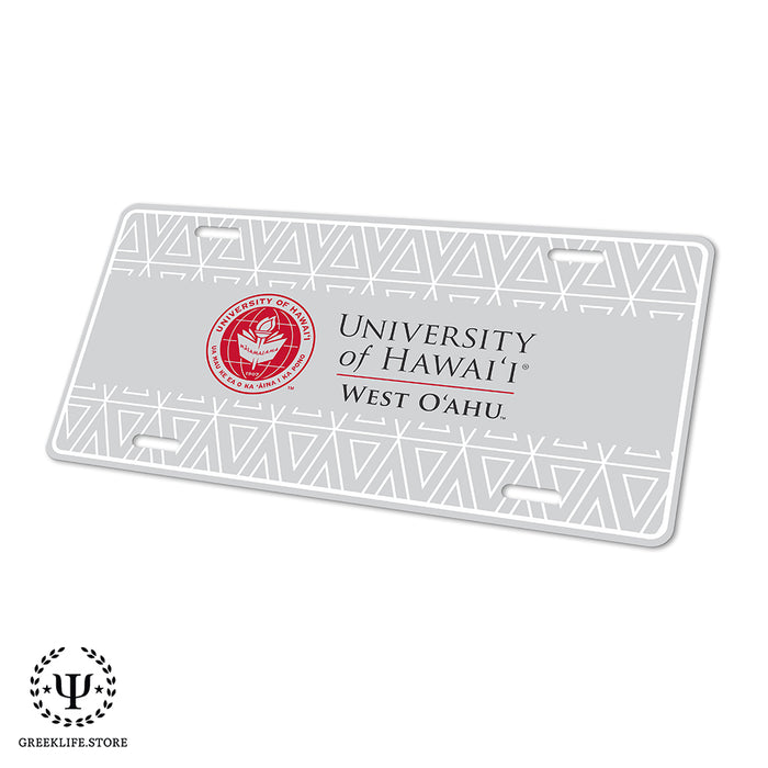 University of Hawaii WEST O'AHU Decorative License Plate