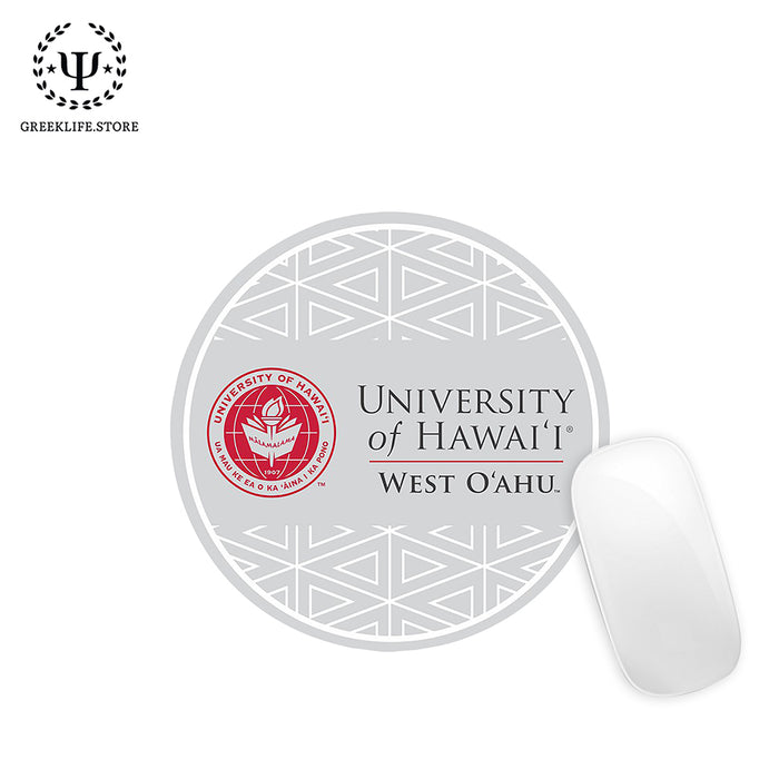 University of Hawaii WEST O'AHU Mouse Pad Round