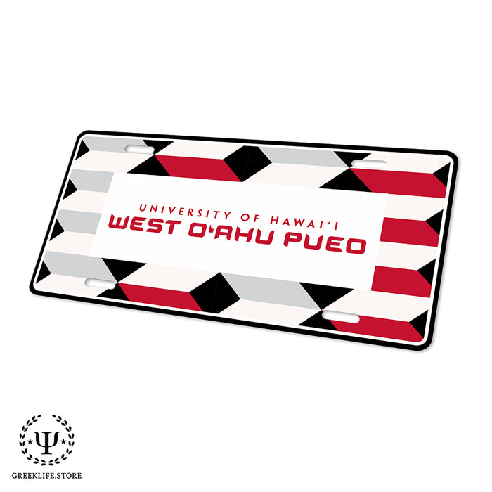 University of Hawaii WEST O'AHU Decorative License Plate