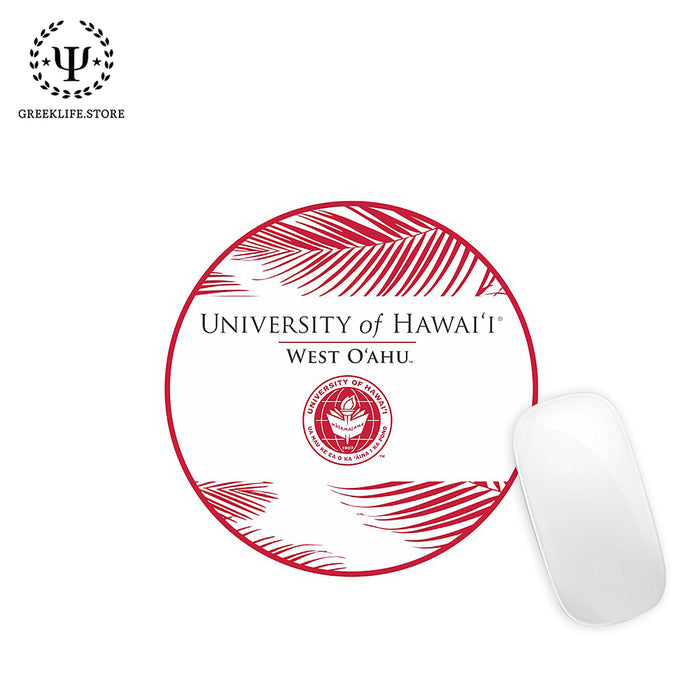 University of Hawaii WEST O'AHU Mouse Pad Round