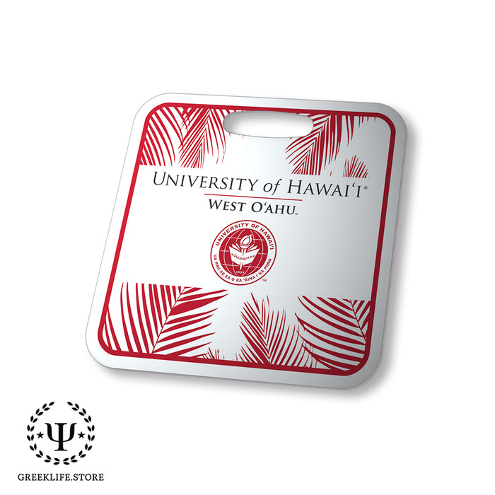 University of Hawaii WEST O'AHU Luggage Bag Tag (square)