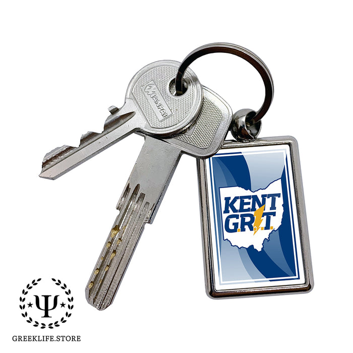 Kent State University Keychain Rectangular