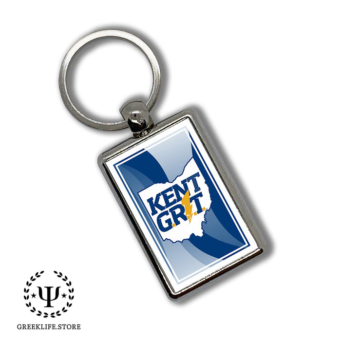 Kent State University Keychain Rectangular