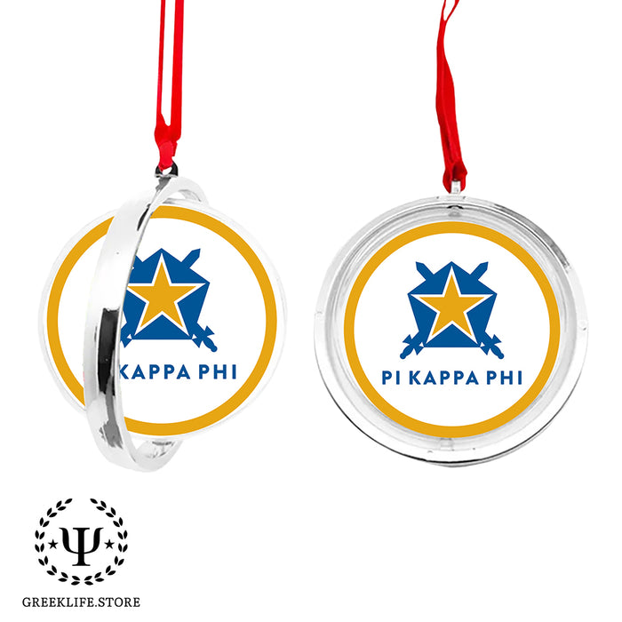 Pi Kappa Phi Christmas Reversible Flat Round Ornament