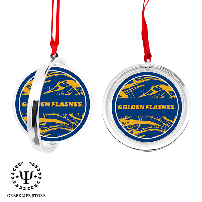 Kent State University Christmas Reversible Flat Round Ornament