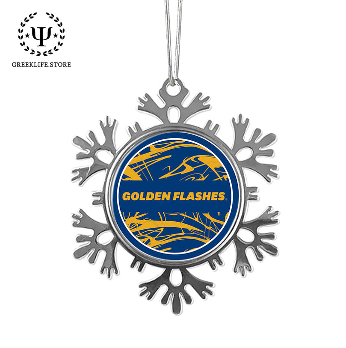 Kent State University Christmas Ornament - Snowflake Metal