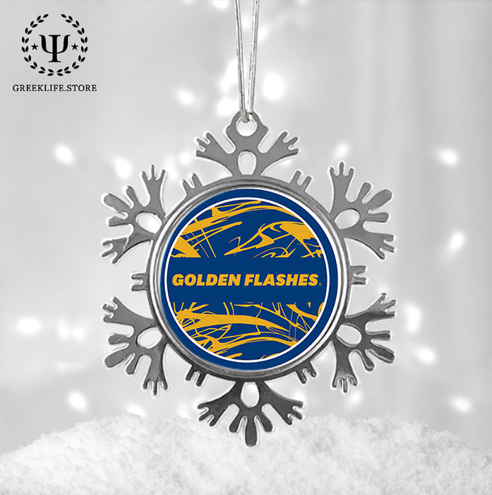 Kent State University Christmas Ornament - Snowflake Metal