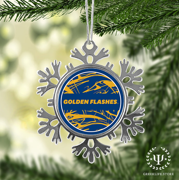 Kent State University Christmas Ornament - Snowflake Metal