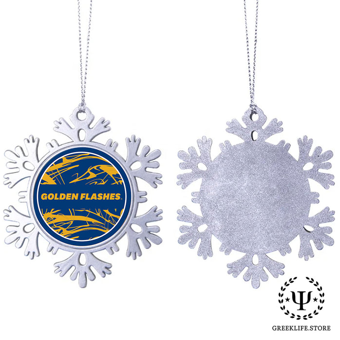Kent State University Christmas Ornament - Snowflake Metal