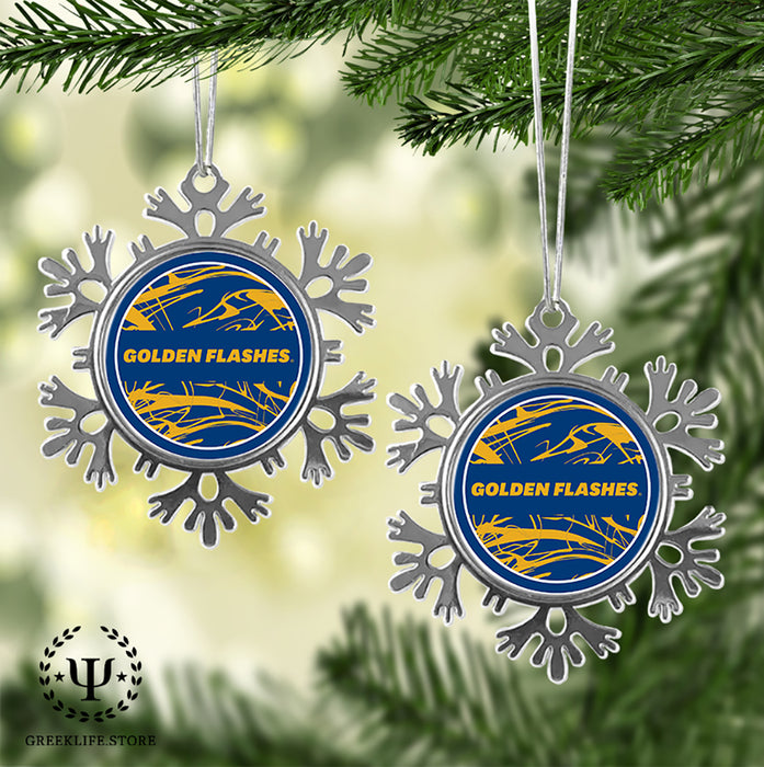 Kent State University Christmas Ornament - Snowflake Metal