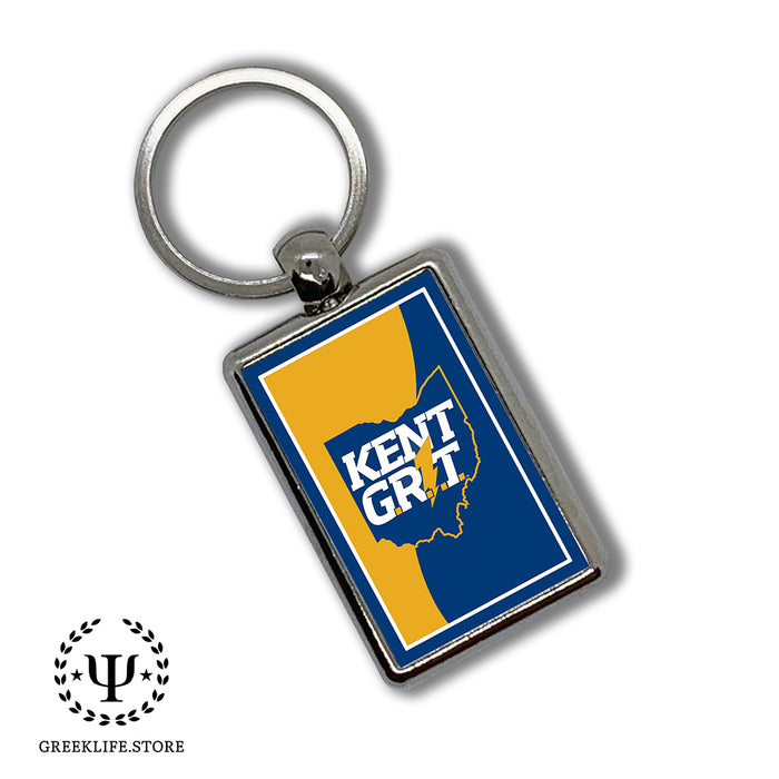 Kent State University Keychain Rectangular