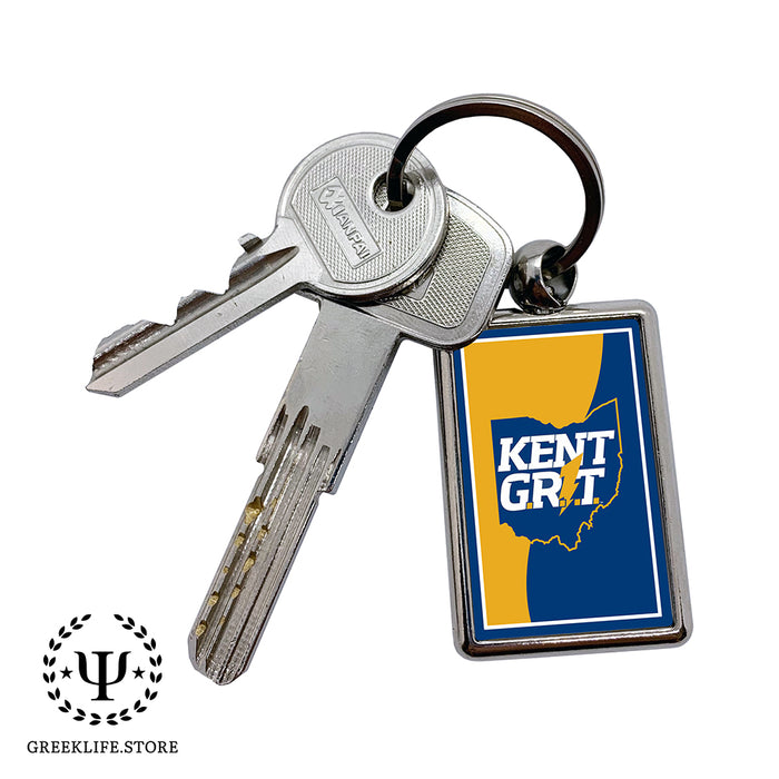 Kent State University Keychain Rectangular