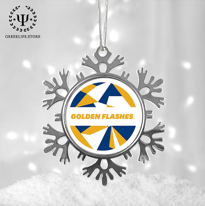 Kent State University Christmas Ornament - Snowflake Metal