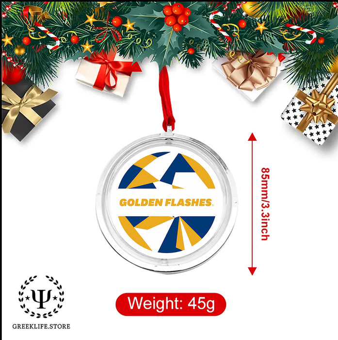 Kent State University Christmas Reversible Flat Round Ornament