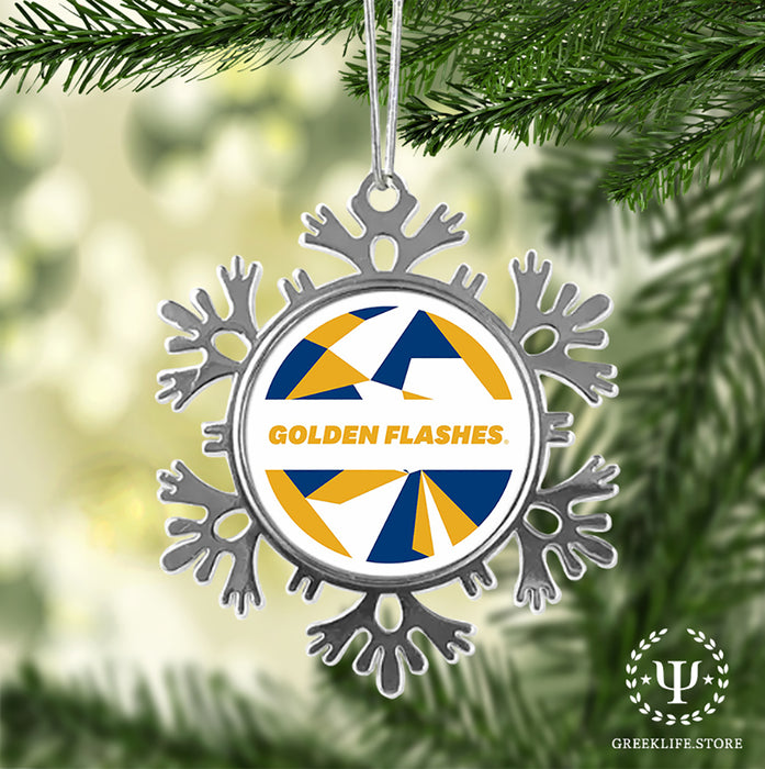 Kent State University Christmas Ornament - Snowflake Metal