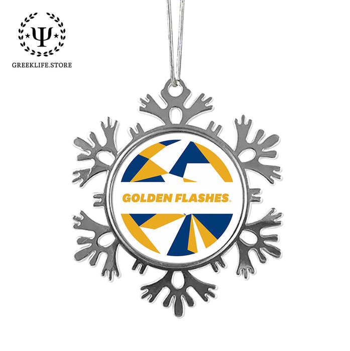 Kent State University Christmas Ornament - Snowflake Metal