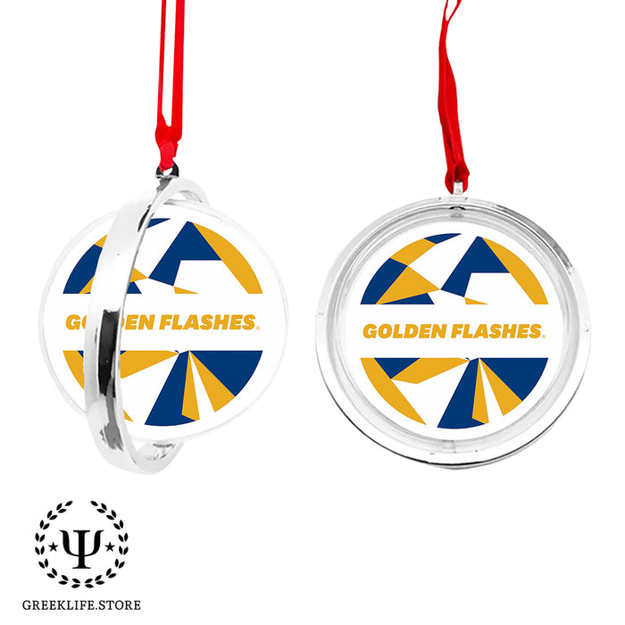 Kent State University Christmas Reversible Flat Round Ornament