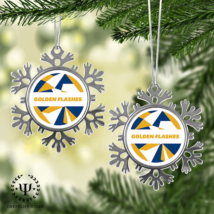 Kent State University Christmas Ornament - Snowflake Metal