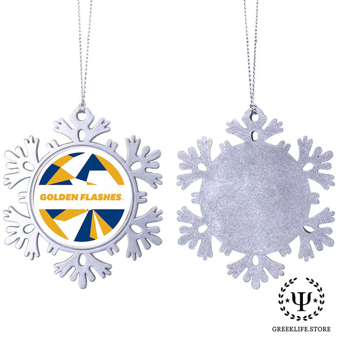 Kent State University Christmas Ornament - Snowflake Metal