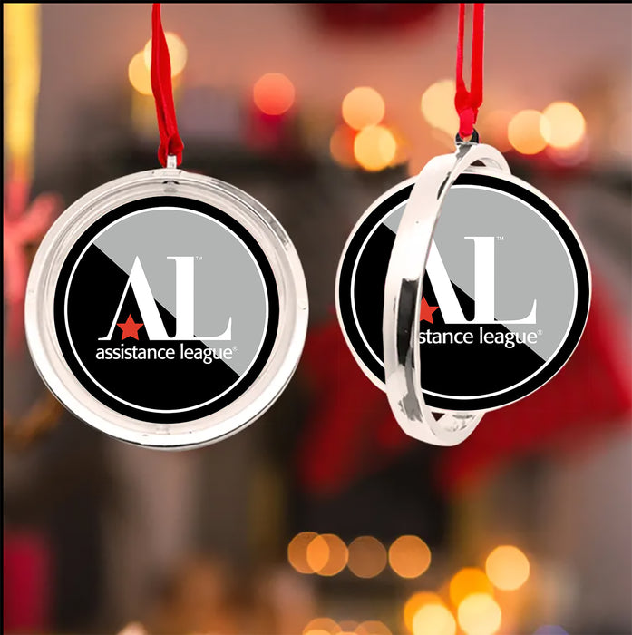 Assistance League Christmas Reversible Flat Round Ornament