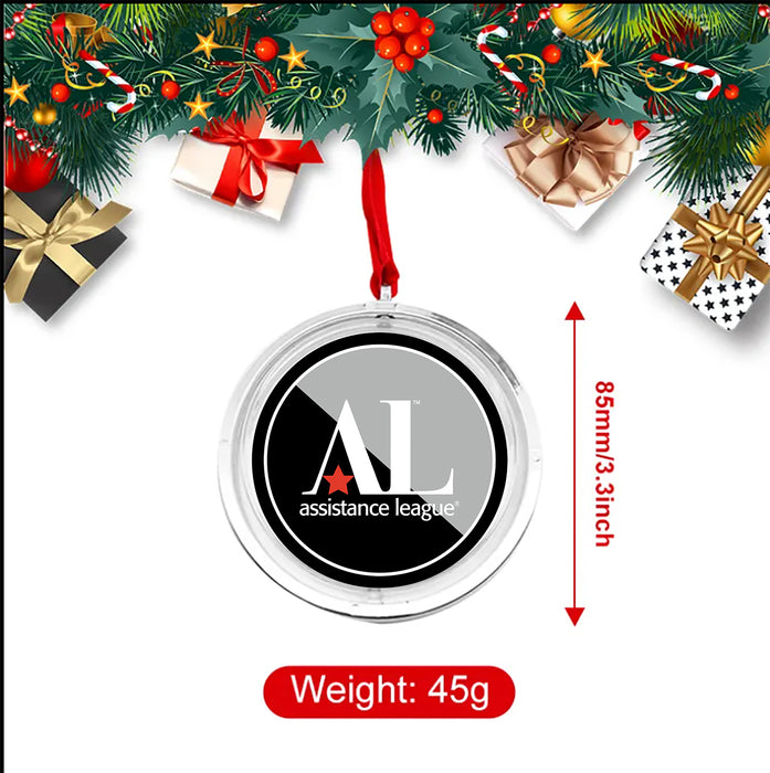 Assistance League Christmas Reversible Flat Round Ornament